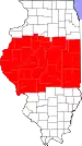 Map of Central Illinois