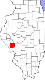 State map highlighting Greene County