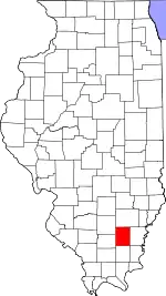 State map highlighting Hamilton County