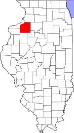 State map highlighting Henry County