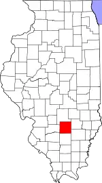 State map highlighting Marion County