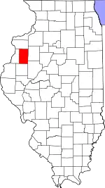 State map highlighting Warren County