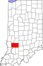 State map highlighting Greene County