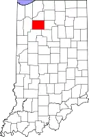 State map highlighting Pulaski County