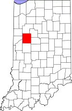 Tippecanoe County map