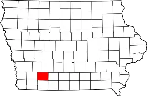 State map highlighting Adams County