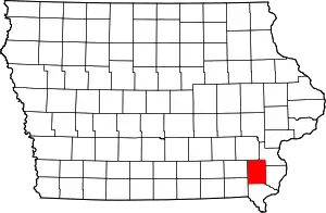 State map highlighting Henry County