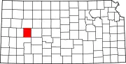 State map highlighting Lane County