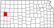 State map highlighting Wichita County