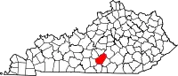 State map highlighting Adair County