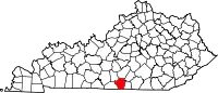 State map highlighting Cumberland County