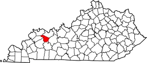 State map highlighting McLean County