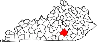 State map highlighting Pulaski County