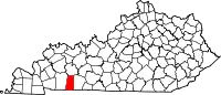 State map highlighting Todd County