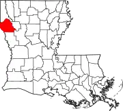 Location within the U.S. state of Louisiana