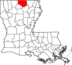 Location within the U.S. state of Louisiana