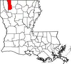 Location within the U.S. state of Louisiana