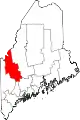 State map highlighting Franklin County