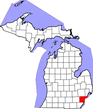 Location in Michigan