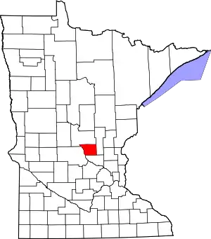 State map highlighting Benton County