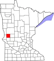 State map highlighting Grant County