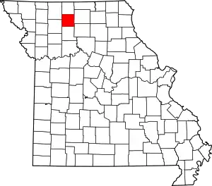 A state map highlighting Grundy County in the northwestern part of the state.