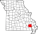 A state map highlighting Wayne County in the southeastern part of the state.