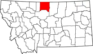 Hill County map