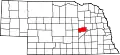 Map of Nebraska highlighting Nance County