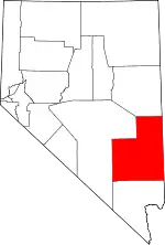 State map highlighting Lincoln County