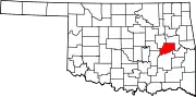 State map highlighting McIntosh County