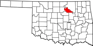 State map highlighting Pawnee County