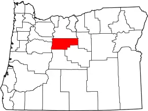 State map highlighting Jefferson County