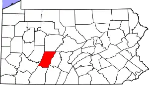 Map of Cambria County, Pennsylvania