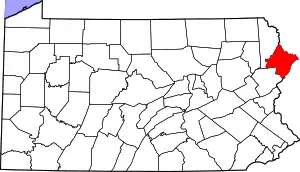 State map highlighting Pike County