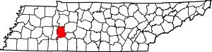 State map highlighting Perry County