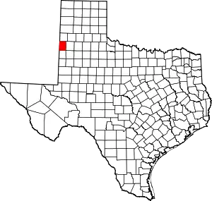 State map highlighting Bailey County