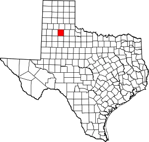 Map of Texas highlighting Floyd County