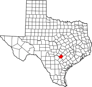 State map highlighting Guadalupe County