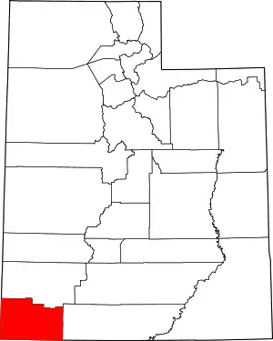 State map highlighting Washington County