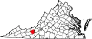 State map highlighting Pulaski County