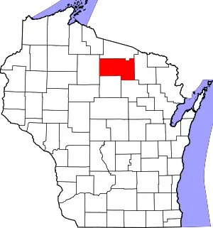 State map highlighting Oneida County