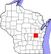 State map highlighting Winnebago County