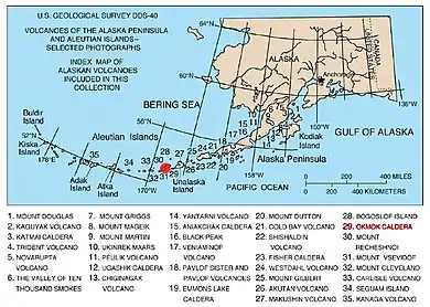 The Aleutian Arc, with both oceanic and continental parts.