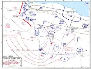 Map of Battle of Gazala