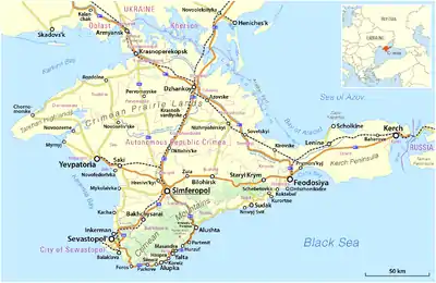 Map of Crimea