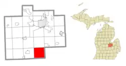 Location within Saginaw County