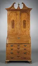 Maple secretary; c. 1790; maple and brass; height: 242.57 cm; Los Angeles County Museum of Art, US