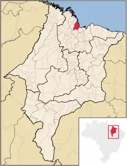 Location in Maranhão  state