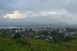 Skyline of the city as viewed in November 2018 more than a year after the Battle of Marawi